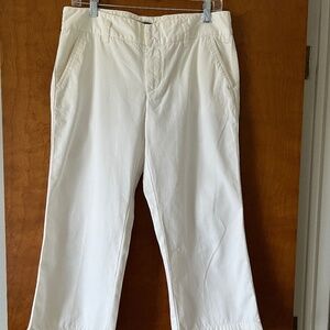 Express Editor VTG Capri Pants, size 10 White